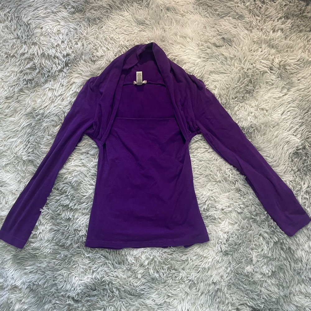 Purple long sleeve tee